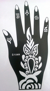 Трафарет для правой руки #S108R#