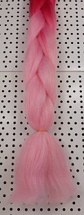 Канекалон двухцветный 60см 100гр #B40 малиново-розовый#