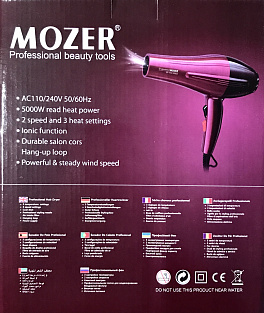 Профессиональный фен для волос Mozer #MZ-5930# 5000W Провод 1,5 метра