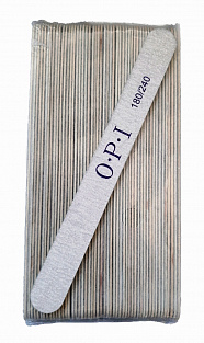 Пилка тонкая OPI на деревянной основе #180/240  50шт. прямая#