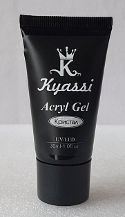 Kyassi Акрил-гель для наращивания ногей 30 гр. #№310 Кристал#