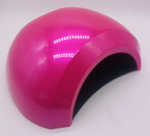 Лампа "Powerful" 48Вт/UV/Led с вентилятором #№4 розовая#