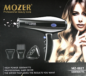 Профессиональный фен для волос Mozer #MZ-8827# 5000W Провод 1,5 метра