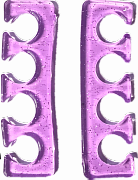 Разделитель силиконовый #фиолетовый прозрачный*2шт #