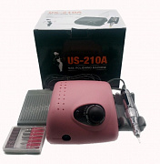 Аппарат для маникюра US-210A 35Вт/35000 об/мин. #розовый#