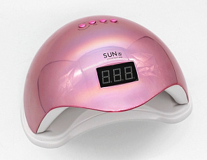 Лампа SUN 5 48Вт/UV/Led #розовый перламутр #