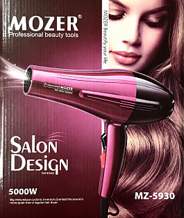 Профессиональный фен для волос Mozer #MZ-5930# 5000W Провод 1,5 метра