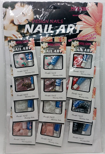 Н-р детских накладных ногтей Nail Art MC-A-001 #12 шт уп#
