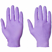 Перчатки нитриловые фиолетовые 50шт (25 пар) #S#