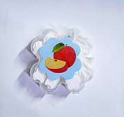 Мыло листовое твердое детское в футляре CRAFT CUTOUT яблоко,  MIYA-001