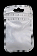 пакеты белые для упаковки  5.5 х  4.5 см  с замком  #50шт#