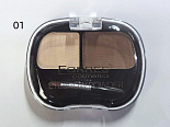 Тени для бровей 2 цвета Eyebrow Powder FARRES, 4,58гр  1095 №01