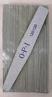 Пилка тонкая OPI на деревянной основе #120/120 50шт. трапеция#