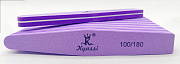 Пилка шлифовка Kyassi однотонная 100/180 #трапеция10шт/ уп# фиолетовый