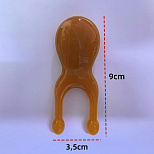 Гребень Meridian из смолы для массажа головы, тела или лица CHUNNI, АМ02 №02