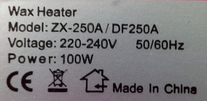 Воскоплав Wax Heater ZX-250 250 мл. #оранжевый#