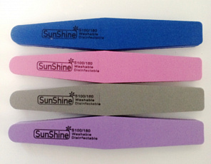 Пилка шлифовка SunShine однотонная 100/180 #трапеция 10шт/ уп#
