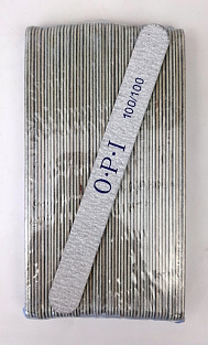 Пилка тонкая OPI на деревянной основе #100/100 50шт. прямая#