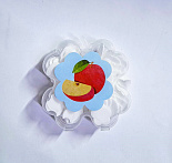 Мыло листовое твердое детское в футляре CRAFT CUTOUT яблоко, MIYA-001