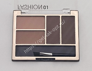 Тени для бровей 4 цвета GULFLOWER, 7гр  GF363 №01