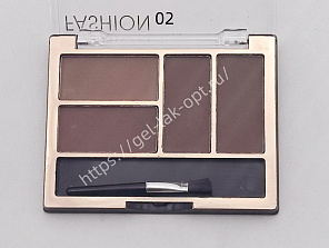 Тени для бровей 4 цвета GULFLOWER, 7гр GF363 №02