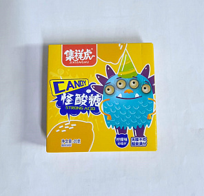 Конфеты карамельные кислые Лимон JIXIANGHU, 20гр