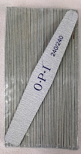Пилка тонкая OPI на деревянной основе #240/240 50шт. трапеция#