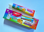 Зубная паста и щетка детская CRHOT со вкусом апельсина 50гр.,  598