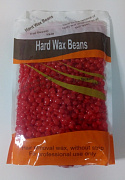 Воск в гранулах 320гр Hard Wax Beans #красный цвет №5#