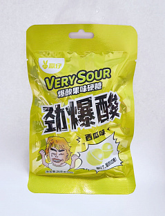 Конфеты карамельные кислые Арбуз Very Sour, 26гр
