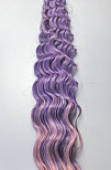 Канекалон  “Кудри Ариэль” ，# Purple/pink #80CM 120гр