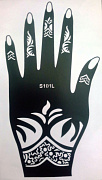 Трафарет для левой руки #S101L#