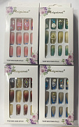 Накладные ногти 12 шт. с клеевыми стиками в ассортименте Meiguimei