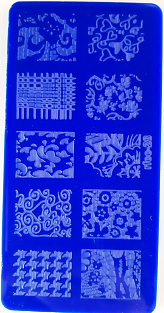 Диск д/стемпинга пластик синий #rfcc-28#