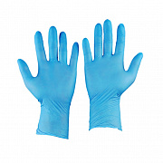 Перчатки  винило-нитриловые синие 100шт (50 пар) #XS#