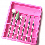 Набор фрез KYASSI 6шт #розовый футляр# №1