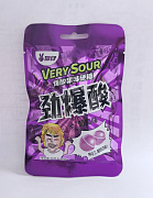 Конфеты карамельные кислые Виноград Very Sour, 26гр