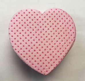 Безворосальные салфетки для маникюра 5*5 см  #200 шт# сердца розовый