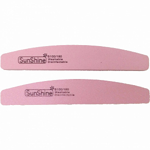 Пилка шлифовка SunShine однотонная 100/180 #лодочка 10шт/ уп#
