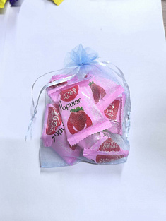 Конфеты мармеладные POPULAR Клубника, 100гр (6 шт)