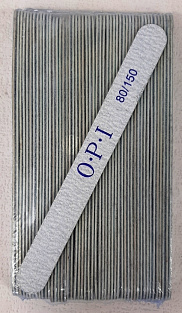 Пилка тонкая OPI на деревянной основе #80/150 50шт. прямая#