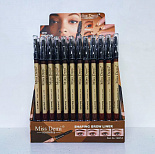 Карандаш для бровей с щеточкой MISS DEMI, 0,7гр  9251-С №301 brown tone