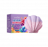 Бомбочка для ванны Ракушка SADOER фиолетовая, 120гр  SD72782