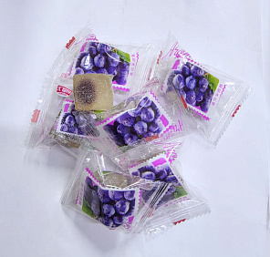 Конфеты мармеладные Виноград Aroma HUIFUYUAN, 100гр (7 шт)