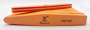 Пилка шлифовка Kyassi однотонная 100/180 #трапеция10шт/ уп# оранжевый