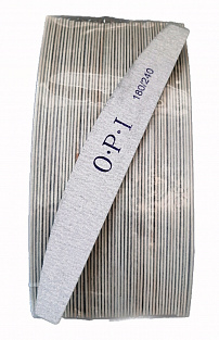Пилка тонкая OPI на деревянной основе #180/240 50шт. лодочка#