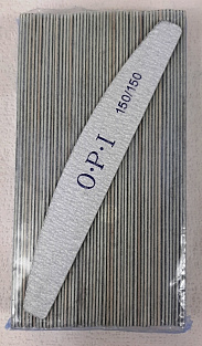 Пилка тонкая OPI на деревянной основе #150/150 50шт. лодочка#